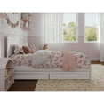 thumbnail image 5 of Malta Twin Wood Platform Bed with Panel Footboard and Storage Drawers in White, 5 of 10