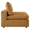 thumbnail image 5 of Modway Commix Down Filled Overstuffed Performance Velvet 3-Seater Sofa in Cognac, 5 of 10