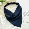 thumbnail image 3 of Skymirror Women Head Scarf Vintage Triangle Anti-slip Solid Color Elastic Band Hair Decoration Bandanas Adjustable Pastoral Style Headband Hair Accessories, 3 of 8