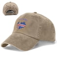thumbnail image 3 of Women Men Adjustable Baseball Cap with Iceland Flag Map Pattern, Dad Snapback Hip Hop Hats, 3 of 8