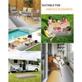 thumbnail image 5 of Outdoor Rug 5x8 ft Yellow Gray Gradient Waterproof Outdoor Patio Rug Mat Non Slip Outside Area Rugs Carpet for RV,Camping,Porch,Deck,Pool,Balconybackyard,Abstract Watercolor, 5 of 9