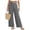 Gray, variant on Linen Cotton Casual Pants For Women With Pockets Solid Weekend Wear Home Lounge Summer Casual Comfort Outdoor Walks Easy Movement Relaxed Workday And Weekend Outfits Gray XL
