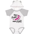 thumbnail image 3 of Inktastic Breast Cancer Awareness Her Fight is Our Fight Boys or Girls Baby Bodysuit, 3 of 5