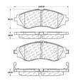 thumbnail image 2 of Centric Parts 105.07970 Posi Quiet Ceramic Brake Pads with Shims/Hardware, 2 of 4