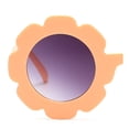 thumbnail image 3 of Wutalume Cute Round Frame Kids Sunglasses with Flower Design and PC Materials, UV Protection Sun Glasses for Children, Adorable and Safe Eyewear for Beach,and Daily Use,Orange, 3 of 5