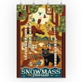thumbnail image 2 of Snowmass, Colorado, Forest Animals, Geometric (36x54 Giclee Gallery Art Print, Vivid Textured Wall Decor), 2 of 3