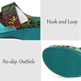 thumbnail image 5 of OIOLOYJM Womens Summer Wedge Sandals Orthopedic Arch Support Comfy Slip-On with Floral Hollow Design Peep Toe Platform Boho Beach Shoes Green US/6.5-7, 5 of 5