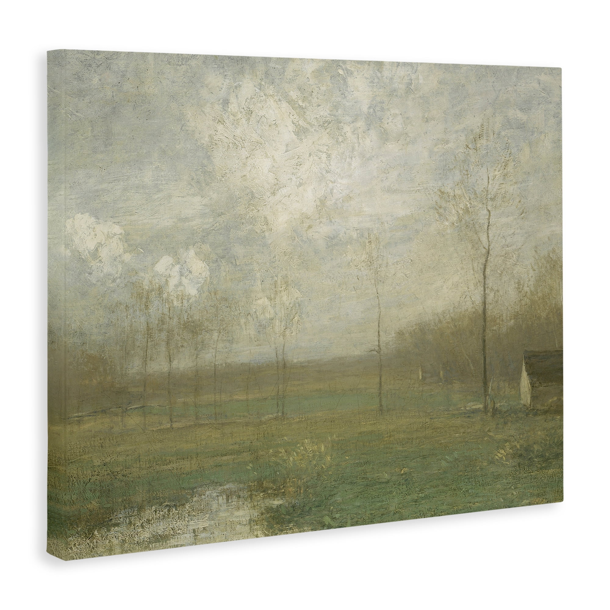 Hazy Farmland View Canvas Wall Art, design by Lettered and Lined