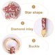 thumbnail image 2 of Llavero de cristal con forma de estrella, llaveros de pulsera para mujer, dije para bolso, llavero para mujer y niña, regalo, 2 of 5