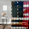 thumbnail image 2 of Orinice American Flag Soldier Bathroom Decor Set, Multi-Size Colorful Luxurious Graphic Print Polyester Fabric Fashion Bathroom Decor Sets with Hooks, 100% Polyester Shower Curtain for Bathroom, 2 of 7