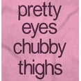 thumbnail image 2 of Pretty Eyes Chunky Thighs Adorable Bodysuit Jumper Girls Infant Baby Brisco Brands 6M, 2 of 7