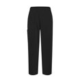 thumbnail image 4 of Women Scrubs Setst Solid Color V-Neck Short Sleeve Long Pants Nurse Uniform with Pockets Black S, 4 of 5