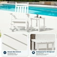 thumbnail image 5 of SERWALL Adirondack Outdoor Side Table, All Weather Use Double Layer Patio Side Table, HIPS Rectangular End Table- White, 5 of 9