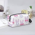 thumbnail image 6 of Uemuo Heart Rabbit Pattern Portable Toiletry Bags with Handle, Waterproof travel Make up Bags for Women, Large Capacity Travel Cosmetic Bags, 6 of 9