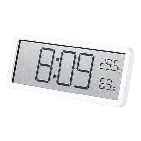 Operated Large Display Digital Wall Clock with Temperature and Date Display Easy to Read for Living Room