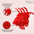 thumbnail image 3 of Parcelona French Big Flower Hair Claw 2.75" Jaw Clip Cellulose Acetate Hair Accessories (SolidWhite), 3 of 22