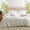 White, variant on 3 Pieces Blue Striped Duvet Cover Set 100% Washed Cotton Linen Like Super Soft Chic Bedding Set Blue-White Queen Size