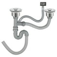 thumbnail image 2 of Kitchen Sink Drain Pipe Drain Hose Expandable, Easy to Install Tube, Flexible Universal Waste Water Pipe Sewer Pipe for Home Double slot, 2 of 8