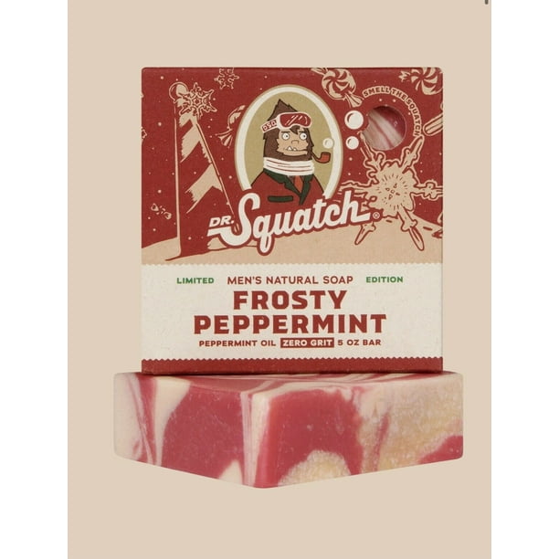 Dr. Squatch Natural Bar Soap Frosty Peppermint Limited Scent 5 oz.