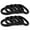 Black, variant on 100Pcs Soft Hair Ponytail Holders, Seamless Hair Ties，Nylon Thick Hair Ties Bands, Large Hair Elastic Holders for Women No Damage for Heavy Hair, 2 Inch in Diameter, 5 Golden Colors