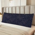 thumbnail image 6 of Bingfone Body Pillow Cover Long Pillow Case With Zipper Decorative Bedding Pillowcase 20"X54" Soft Cushion Pillow Case For Bedroom-Navy Dark Blue, 6 of 8