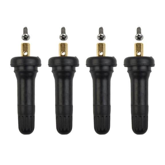 ROVTECT 4-Pack TPMS Valve Stem Repair Kit Metal for Ford Fiesta Focus Mondeo Escape F-150 Mustang Black
