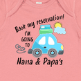 thumbnail image 4 of Inktastic Book My Reservation I'm Going to Nana and Papa's Boys or Girls Baby Bodysuit, 4 of 5