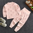 thumbnail image 2 of KPOPLK Baby Girls Pajamas Sets 1-7Y Toddler Kids Soft Comfy Pjs Fall Winter Long-Sleeve Snug fit Sleepwear Clothes(4-5 Years,Pink), 2 of 4
