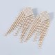 thumbnail image 3 of Pendientes Colgantes De Cristal De Araña Con Borlas Largas De Aleación Para Banquete Nupcial, Joyería De Boda, Pendientes Geométricos, Regalo Para Mujeres O Niñas seitruly  AP006637-02, 3 of 6