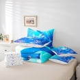 thumbnail image 4 of Erosebridal Axolotl Bedding Set 7 Pieces Bed In A Bag Twin Size,Cute Animal Salamander Comforter Teens Blue Ocean Sealife Sheet Set Kawaii Sea Creature Flat Sheet, 4 of 5