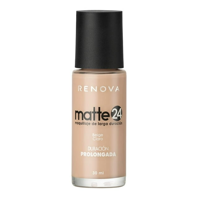 Maquillaje líquido Renova Matte 24 duración prolongada beige claro 30 ml