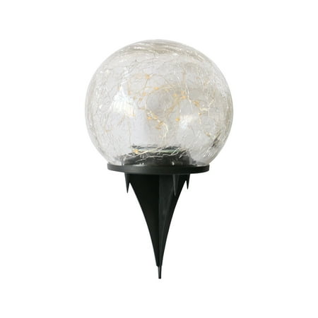 

Fuieoe Pumpkin Decorations Cracked Waterproof Glass Ball For Outdoor Decoration Of Garden Solar Light