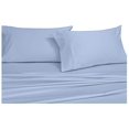 thumbnail image 2 of Abripedic Sateen Solid Sheets, 600-Thread-Count 3PC Bed Sheet Set, 100-Percent Cotton, Deep Pocket, Twin Extra Long, Blue, 2 of 5
