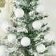 thumbnail image 4 of 6/60 bolas de nieve de espuma blanca, bolas de nieve artificiales falsas, adornos de piel para árbol de Navidad, colgantes para niños, decoración para fiesta de Navidad y Año Nuevo, 4 of 5