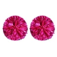 thumbnail image 2 of Dserhfy 2 Pcs Cheerleader Pom Poms Metallic Holographic Cheer Pom Poms with Handle Ring for Sports Team Spirit Party Squad Dance Training, 2 of 8