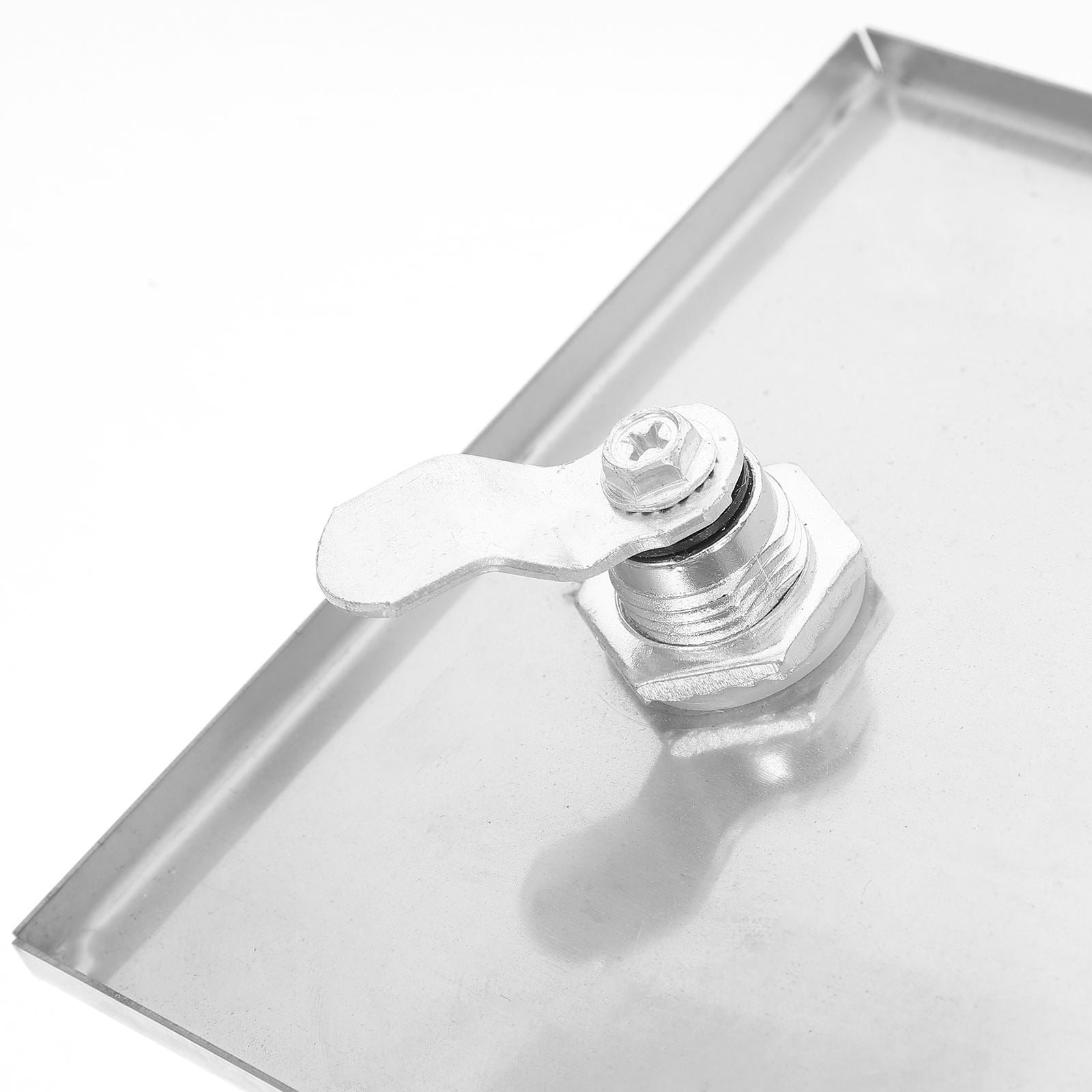Pawsdot Plated Silver Outdoor Electrical Junction Box with Protective Cover and Lock for Safe Socket Use