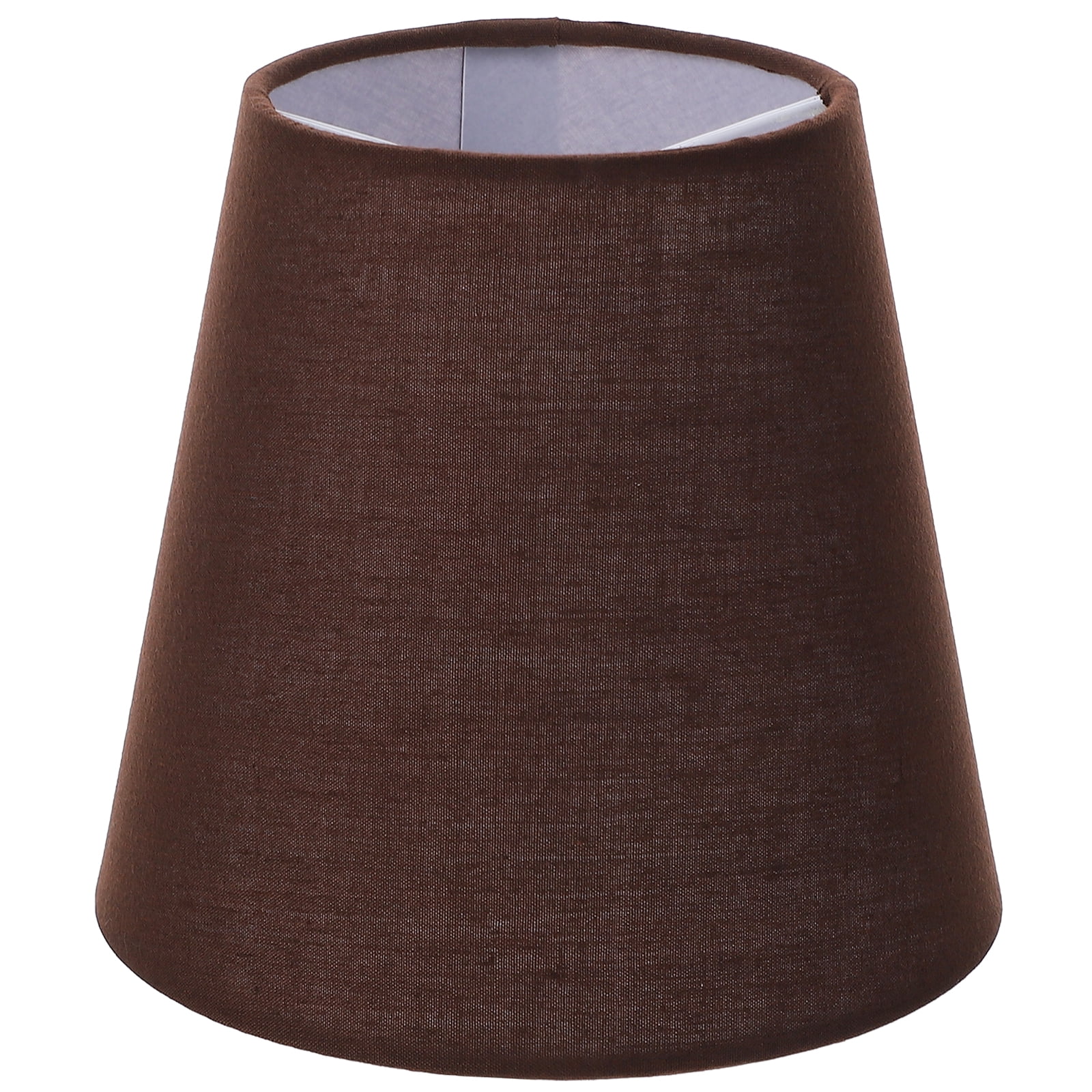 OUNONA 6 Inch Fabric Lampshade – E14 Table Lamp Shade, Lightweight Golden Cloth Drum Shade For Bedroom, Living Room Or Floor Lamp