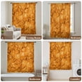 thumbnail image 6 of Orange Geometric Sheer Curtains 63 Inches Long, Modern Luxury Aesthetic Abstract Motifs Light Filering Curtains, Breathable Simi Curtain Privacy Drapes for Living Room Bedroom Window Treatment, 6 of 9