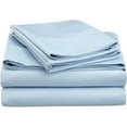 thumbnail image 2 of Alive Pixels Fitted Sheet 450TC Egyptian Cotton Blue Solid 15" Inches Pocket Single Fitted Sheet (King), 2 of 2