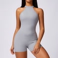 thumbnail image 3 of Ropa de yoga de una pieza para mujer, ropa deportiva ajustada para correr al aire libre, de secado rápido, con realce de cadera y espalda de color melocotón, 3 of 5