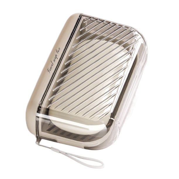 Jabonera con tapa, a prueba de fugas, con capa de drenaje, portátil, para camping, gimnasio, baño, cocina, dormitorio, hotel