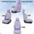thumbnail image 6 of Coverado Purple Car Seat Covers Full Set, Waterproof Premium Leather Front and Back Seat Protectors, Luxury Auto Interior Accessories, Universal Fit Most Cars Sedan SUVs Pick-up Trucks, 6 of 7