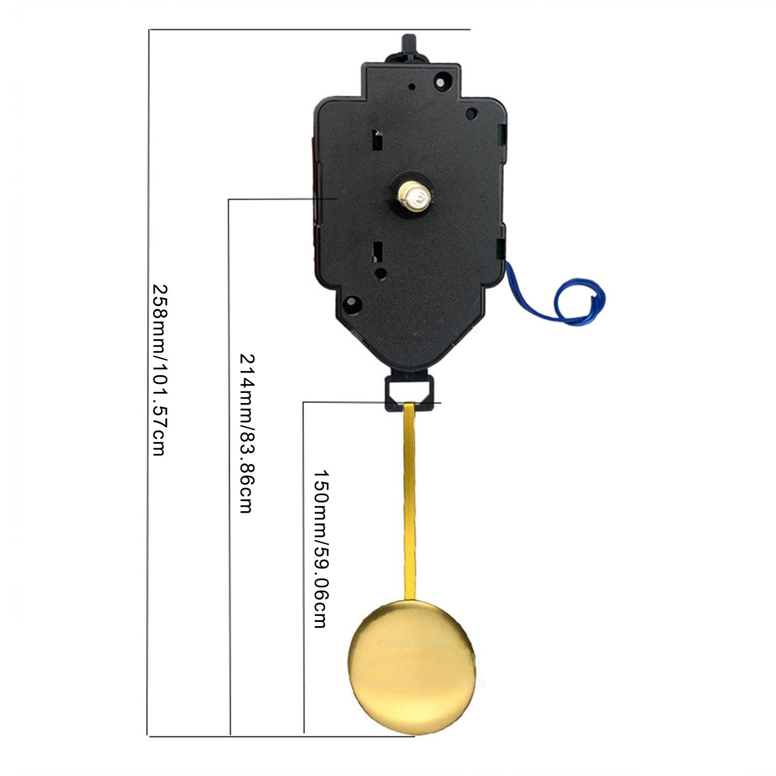 BIBABLYKE Quartzs Pendulum Clock Movement Mechanism DIY Repair Parts Replacement Kits with Melodies Chimes Box Horn Accessories