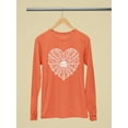 thumbnail image 3 of Heart Spider Web Halloween Graphic - Women's Long Sleeve, 3 of 4