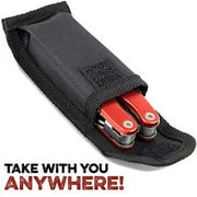 11-in-1 Pocket 3 Multitool, Folding Utility with Carry Pouch, Black