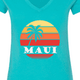 thumbnail image 4 of Inktastic Maui Hawaii Vacation Women's V-Neck T-Shirt, 4 of 5