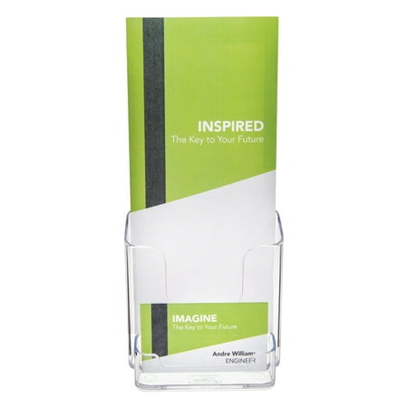 Deflect-o Countertop Leaflet Holder With Business Card Holder