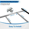 thumbnail image 2 of LooYee 10 PCS 24 Inch Cross Tee Drop Ceiling Grid White, 2 Ft Galvanized Steel Rust & Fire Resistance, Ceiling Grid Cover for Basement Living Room Garage Kitchen Bathroom, Cover 33 Sq.Ft, 2 of 7