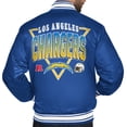 thumbnail image 3 of Men's Starter  Royal Los Angeles Chargers Printed Triangle Graphic Satin Full-Snap Varsity Jacket, 3 of 3