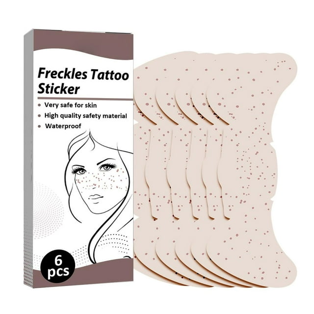 Pegatinas temporales para la cara del tatuaje, pegatinas para el tatuaje de pecas, parches temporales para pecas, pegatinas para tatuajes de pecas, ingeniería de precisión